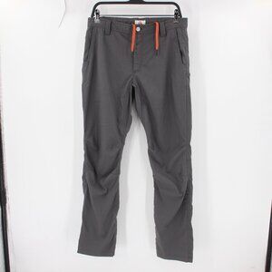 LIVSN Pants Mens 31 L30 Gray Ecotrek Trail Stretch Roll Up Gorpcore Hiking nylon
